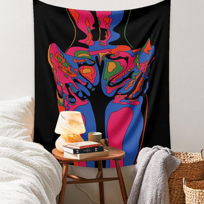 Bohemian Tapestry Room Decoration Hanging Cloth Datura Decorative Cloth Tapestry