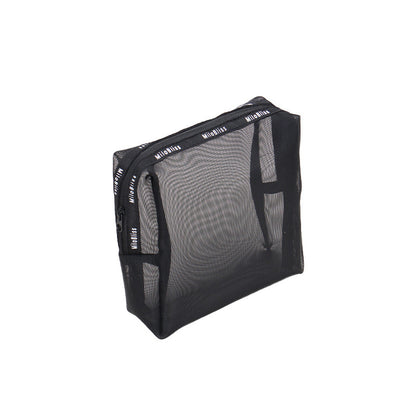 Black Letter Portable Make Up Bags