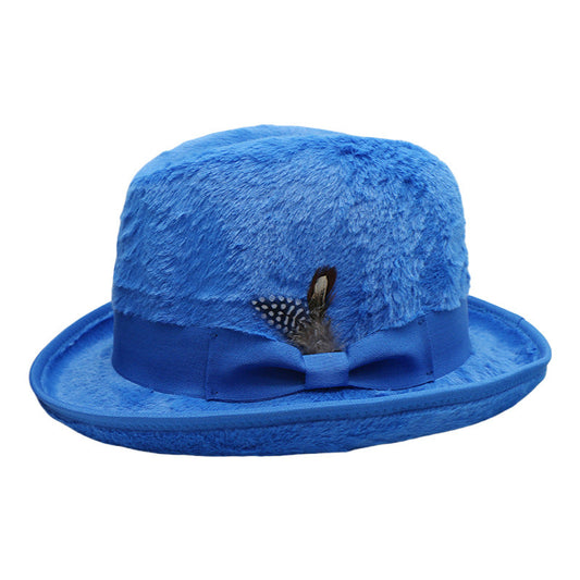 Trendy Retro Wool Felt Fedora Hat for Men and Women