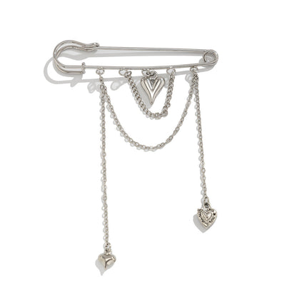 Heart-Shaped Pendant Ankle Chain Fashion Casual Metal Accessory