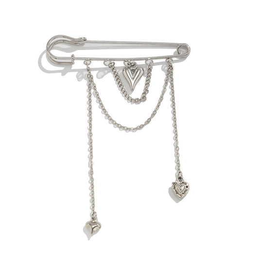 Heart-Shaped Pendant Ankle Chain Fashion Casual Metal Accessory