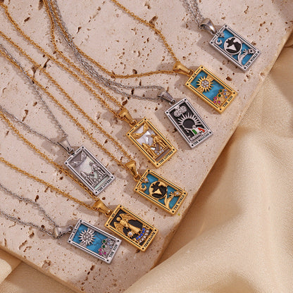 2+ Vintage Zircon Pendant Necklaces
