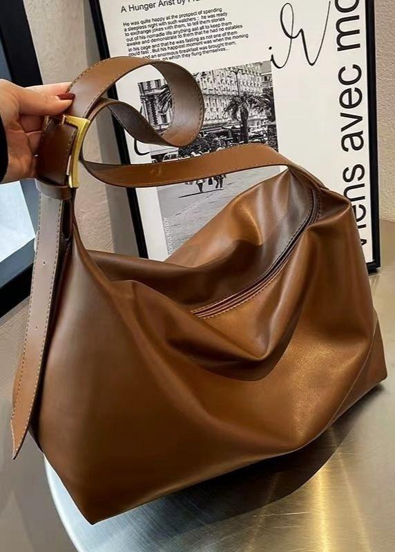 Oversized Hobo Bag Premium PU Material Crescent