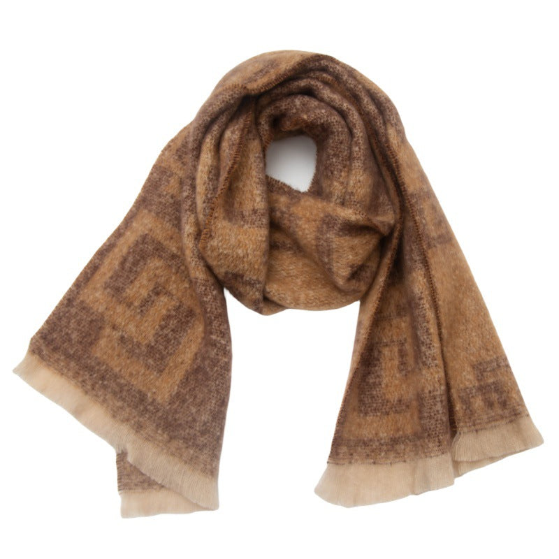 Plaid Vintage Print Scarves