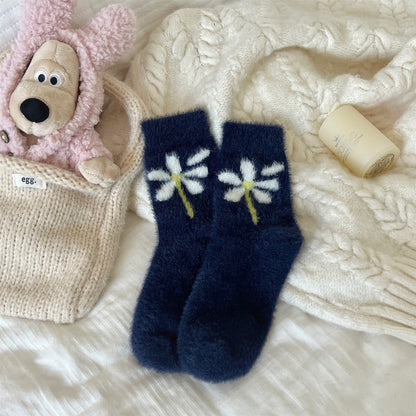 Cute Fuzzy Fleece Thick Warm Crew Socks