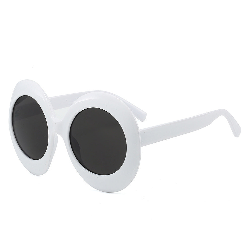 Oversized Oval Sunglasses Stylish Hip-Hop Alien Shades