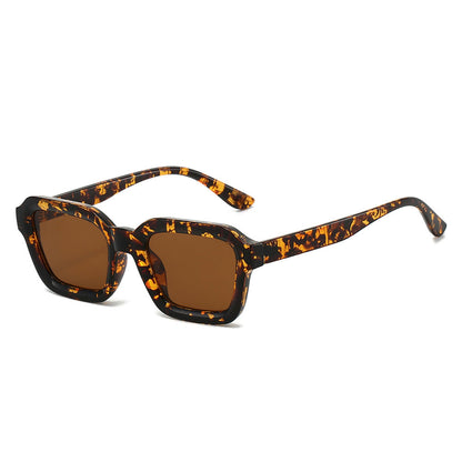 Trendy Square Frame Sunglasses for Men Stylish UV400 Protection