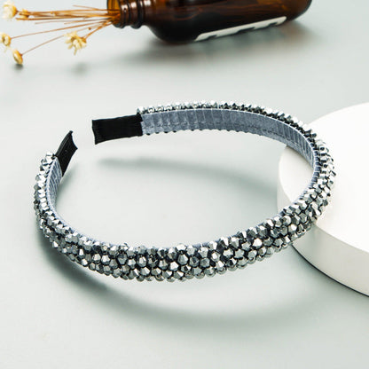 Woven Crystal Headband for Women Stylish Chic Hair Accessory