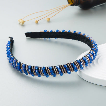 Handmade Woven Beaded Headband Stylish Casual Hair Accessory