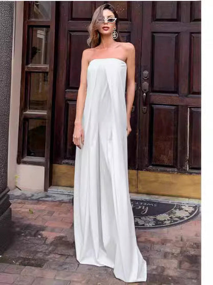 Elegant Off-Shoulder Jumpsuit for Women in Polyester