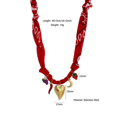Trendy Ocean Style Pendant Scarf Necklace