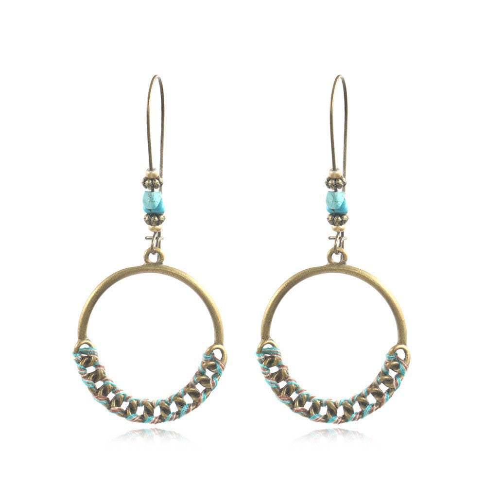 Bohemian Hippie Style Statement Dangle Earrings