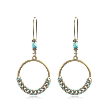 Bohemian Hippie Style Statement Dangle Earrings