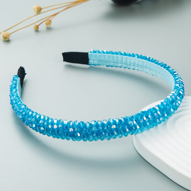 Woven Crystal Headband for Women Stylish Chic Hair Accessory