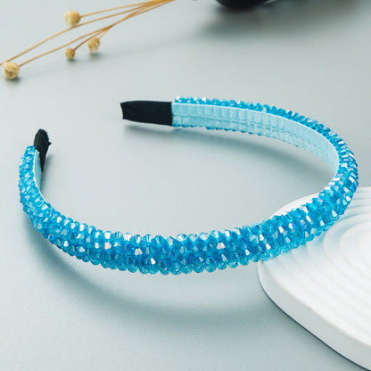 Woven Crystal Headband for Women Stylish Chic Hair Accessory