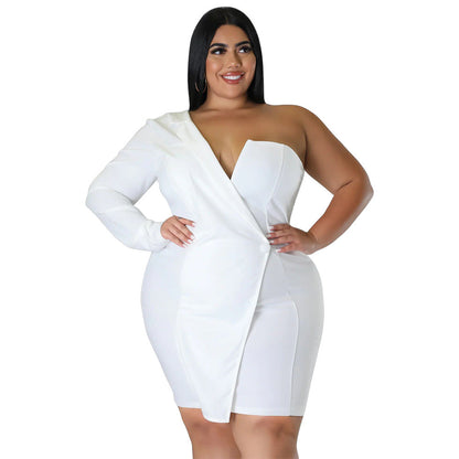 Stylish Sexy Bodycon Dress With Off-Shoulder Long Sleeves
