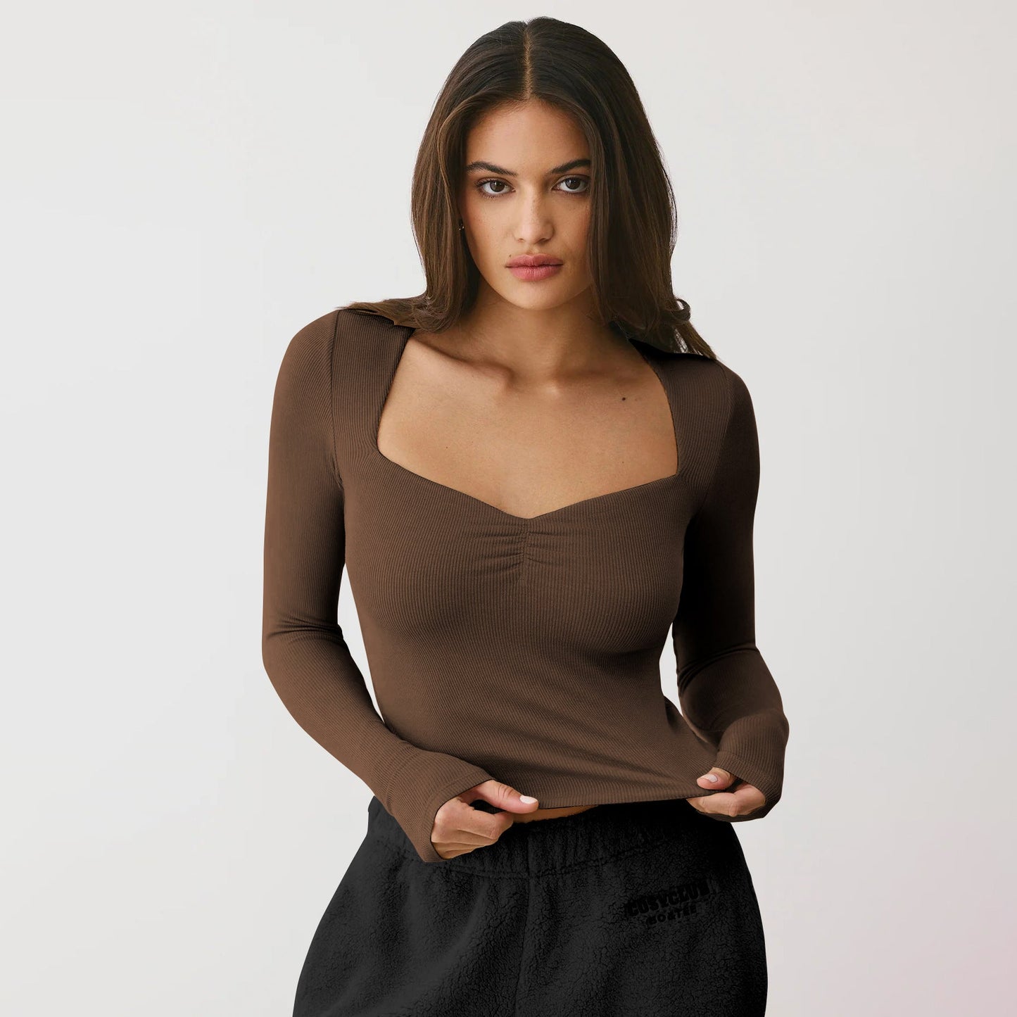 Y2K Fashionable Long Sleeve Bodysuit Sexy T-Shirt