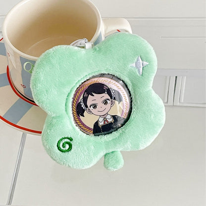 Anime Plush Card Holder Keychain Cute Mini Bag