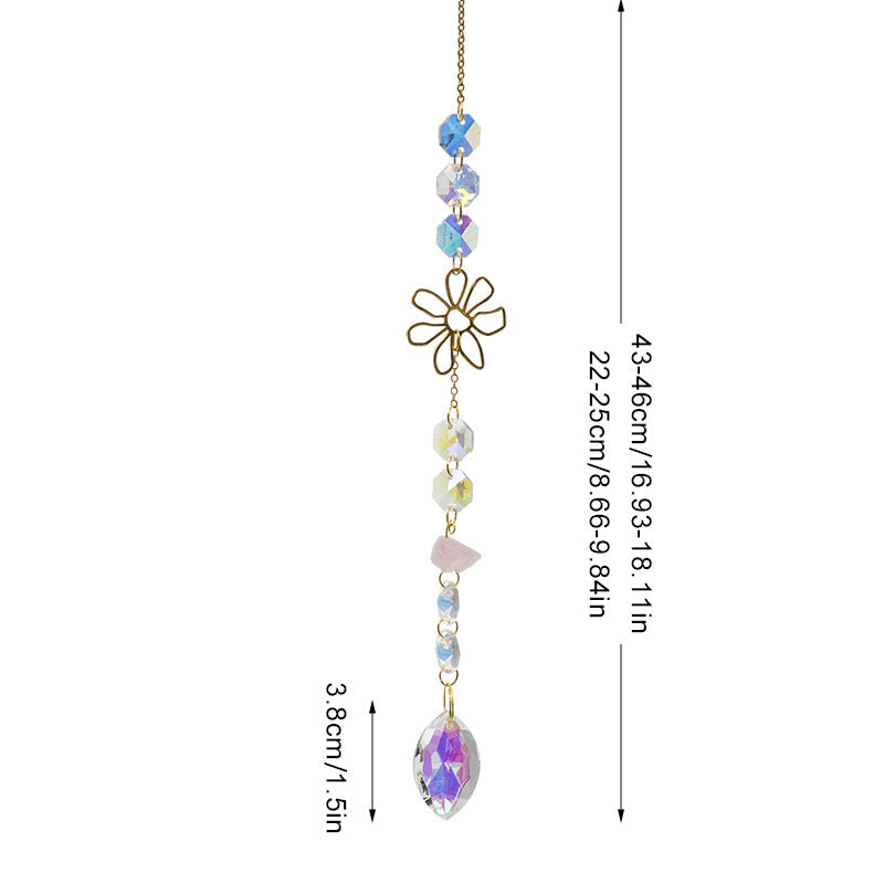 Hellow Out Hanging Crystal Decoration