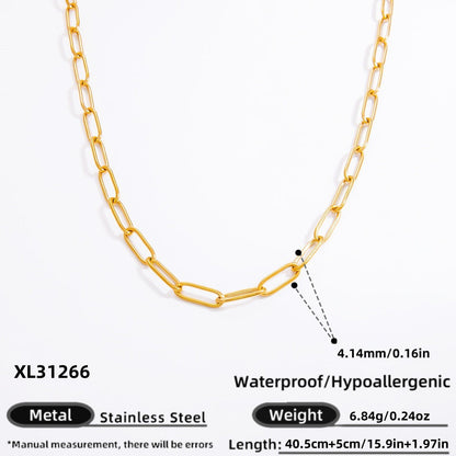 Fashionable DIY Jewelry Pendant Necklace Stainless Steel 18K Gold Plated
