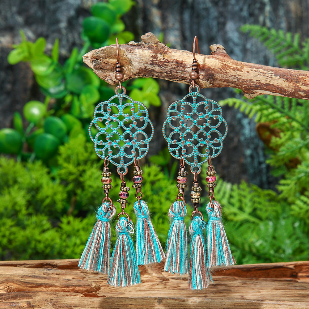 Vintage Geometric Earrings Set Bohemian Style