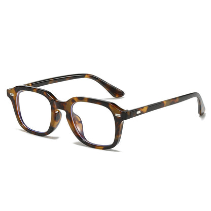 Fashion Retro Square Glasses Frame Anti-Blue Light for Adults