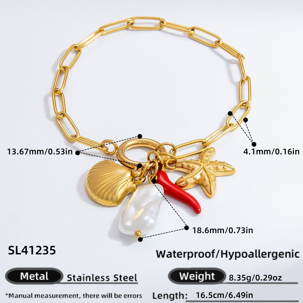 DIY Stainless Steel Heart Pendant Necklace with 18k Gold Plating