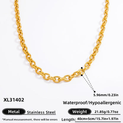 Fashionable DIY Jewelry Pendant Necklace Stainless Steel 18K Gold Plated