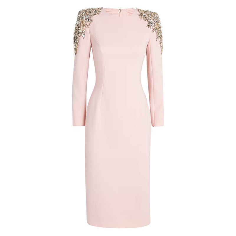 Fashionable Elegant Long Sleeve Sequin Dress