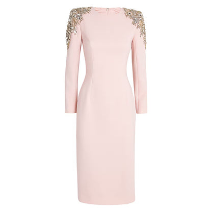 Fashionable Elegant Long Sleeve Sequin Dress