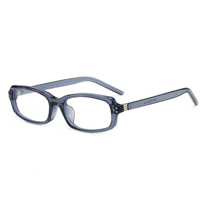 Rectangle Frame Sunglasses with Studs Trendy Casual UV400 Protection