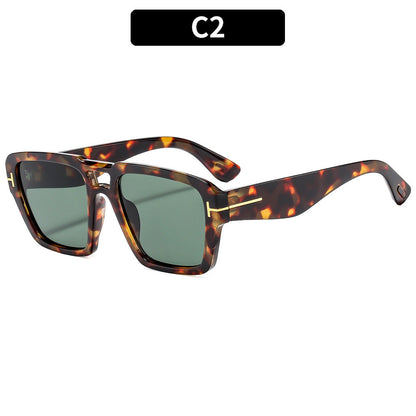 Fashion Square Frame Sunglasses Unisex Trendy UV400 Protection