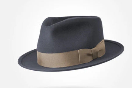 Classic Wool Felt Fedora Hat for Autumn and Winter