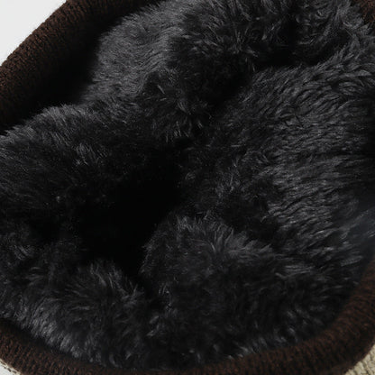 Trendy Striped Color Block Warm Knit Beanie Hat