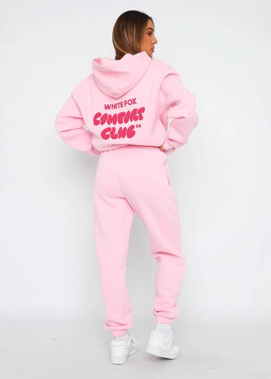 Oversized Hoodie And Jogger Set Plush Cotton