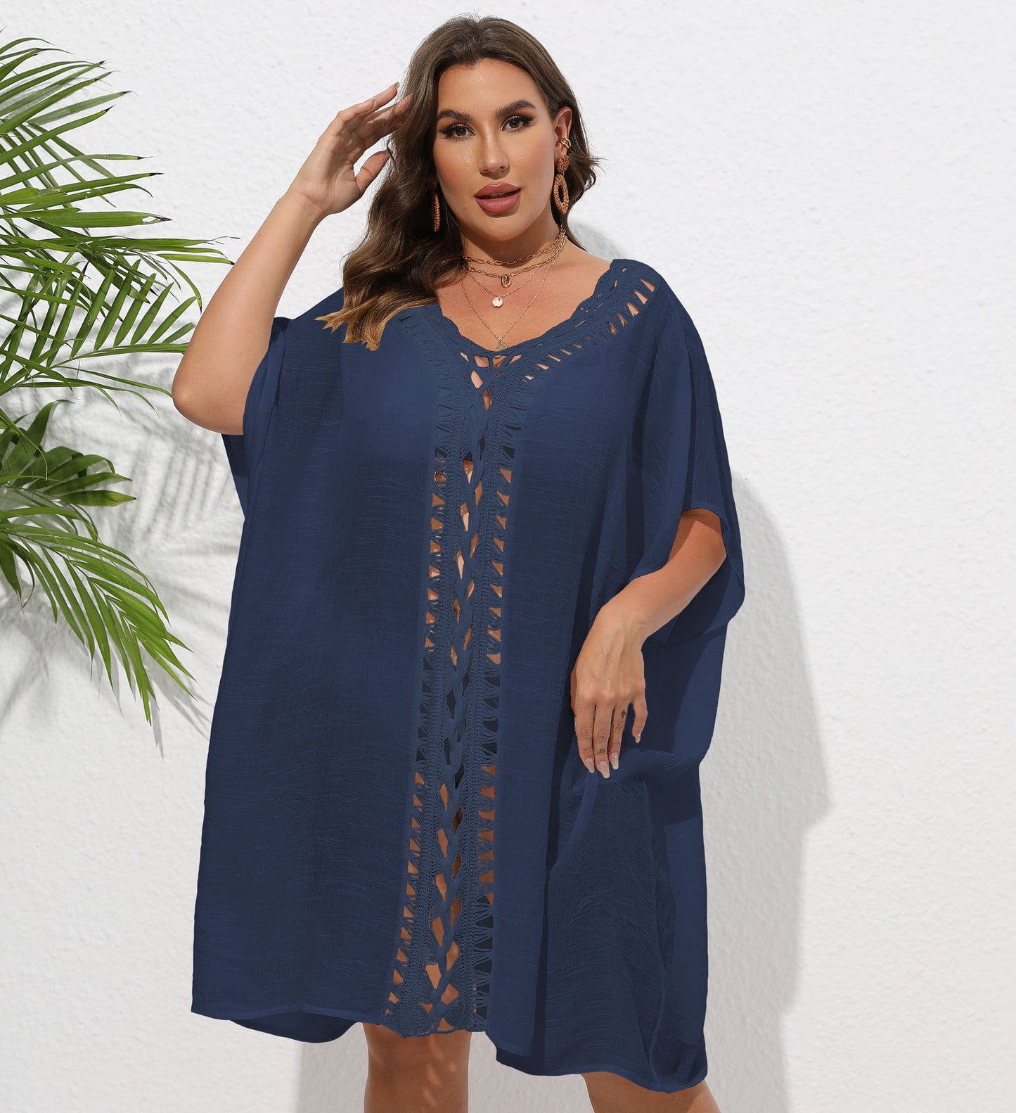 Women'S Bohemian Maxi Dress Loose Beach Cover-Up