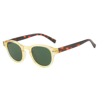Vintage Round Frame Sunglasses for Men Stylish Casual Eyewear