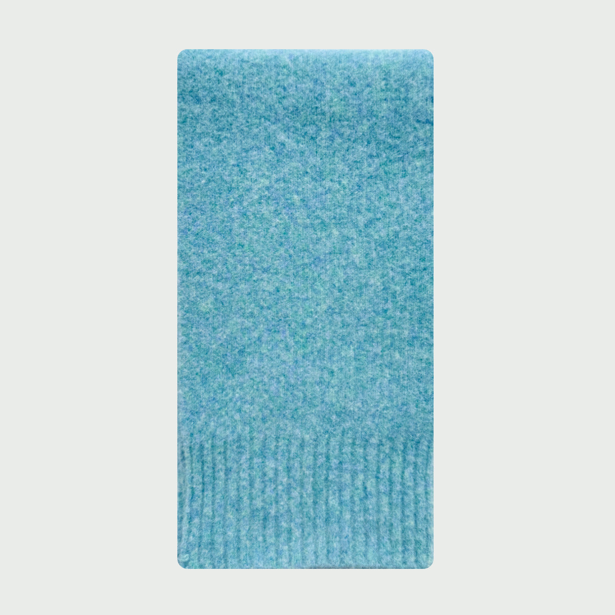 Solid Color Wool Knit Scarf for Women