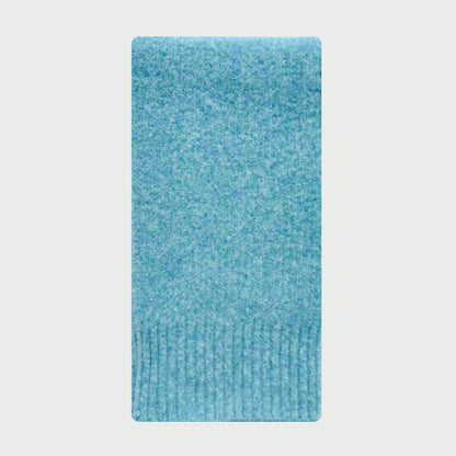 Solid Color Wool Knit Scarf for Women