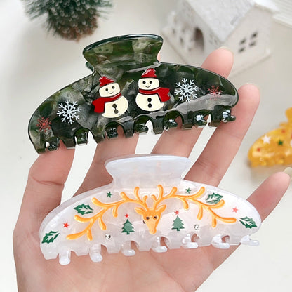 Creative Cartoon Christmas Cap Hair Claw