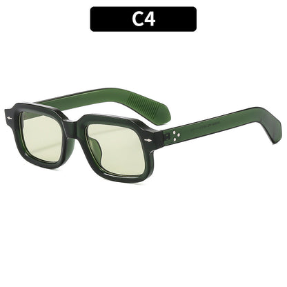 Fashionable Square Arrow Sunglasses Trendy Retro Unisex Shades
