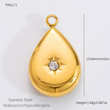 Fashionable DIY Jewelry Pendant Necklace Stainless Steel 18K Gold Plated