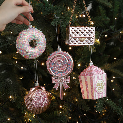 Sparking Cartoon Pendant Christmas Hanging Ornament