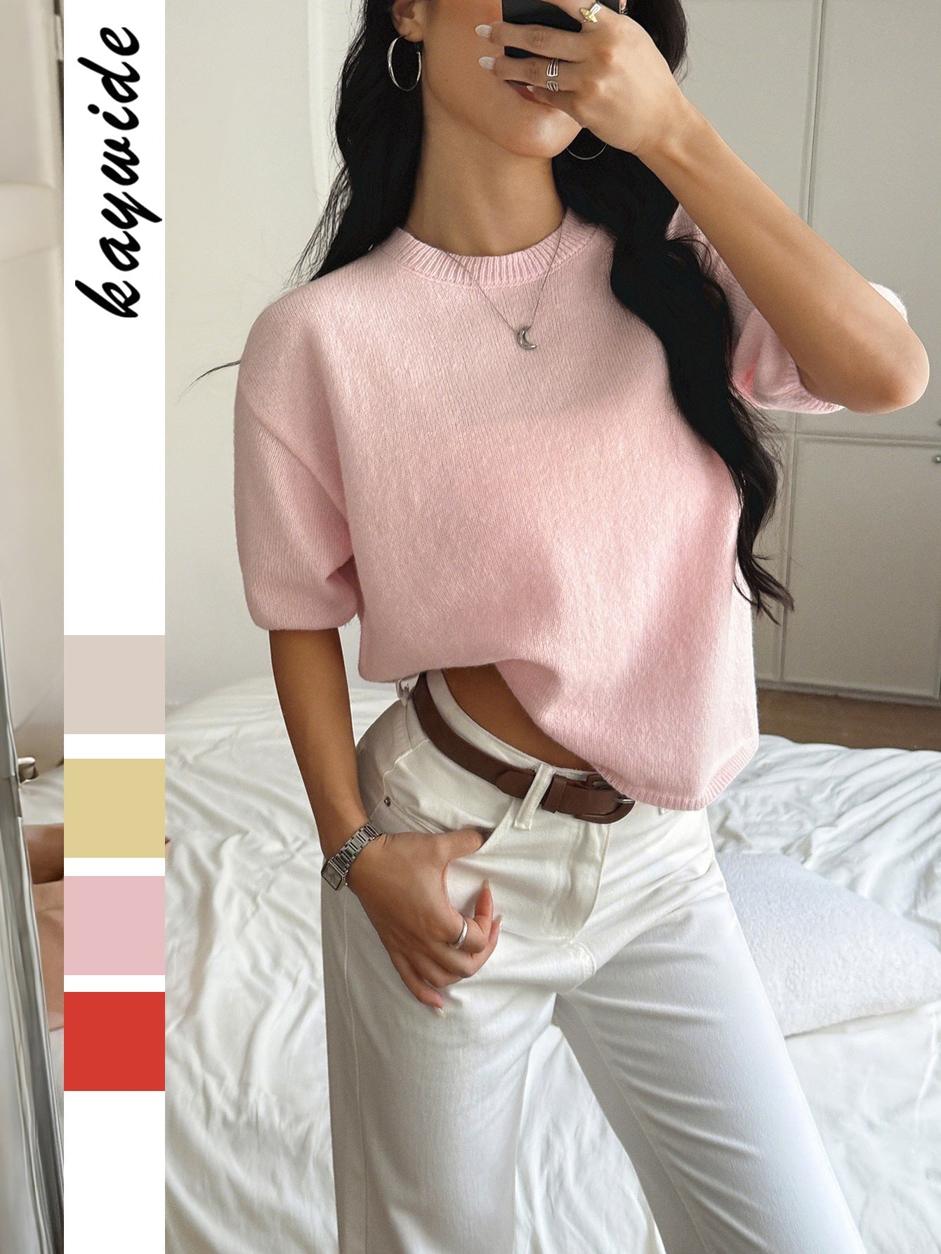 Casual Solid Color Women's Long Sleeve Sweater