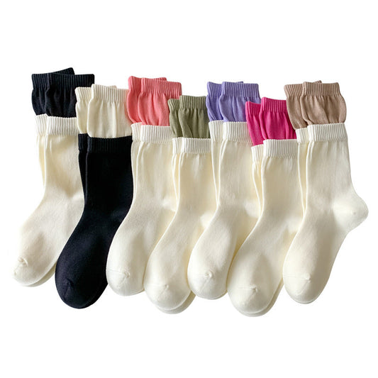 Rufia - Color Block Contrast Double Edge Socks