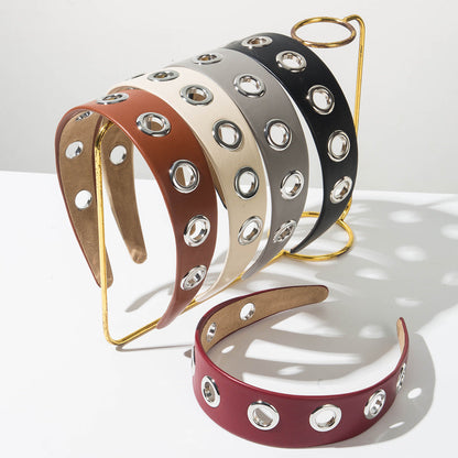 Trendy Hip Hop Wide Brim Fabric Headband for Women