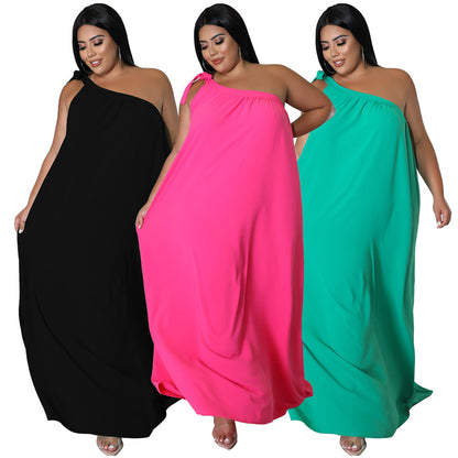 Sleeveless Backless Maxi Dress Elegant Solid Color