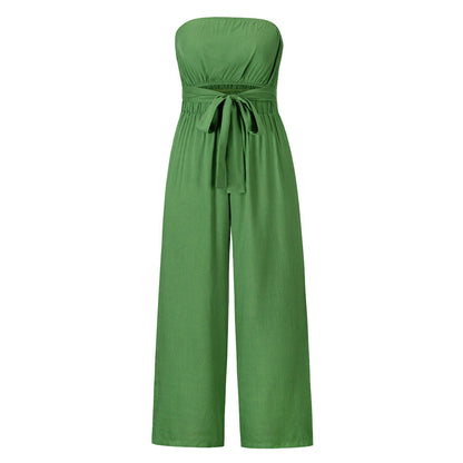 Casual Fashion Suit Sexy Backless Slim Jumpsuit