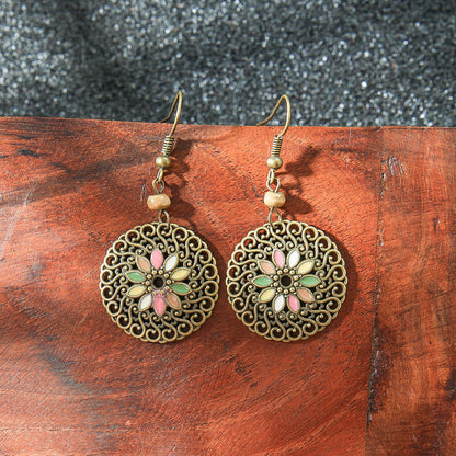 Bohemian Long Geometric Tassel Earrings Jewelry Set