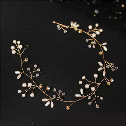 Handcrafted Pearl Headband Bridal Wedding Accessory